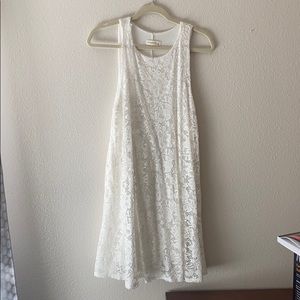 Simple White Lace Dress